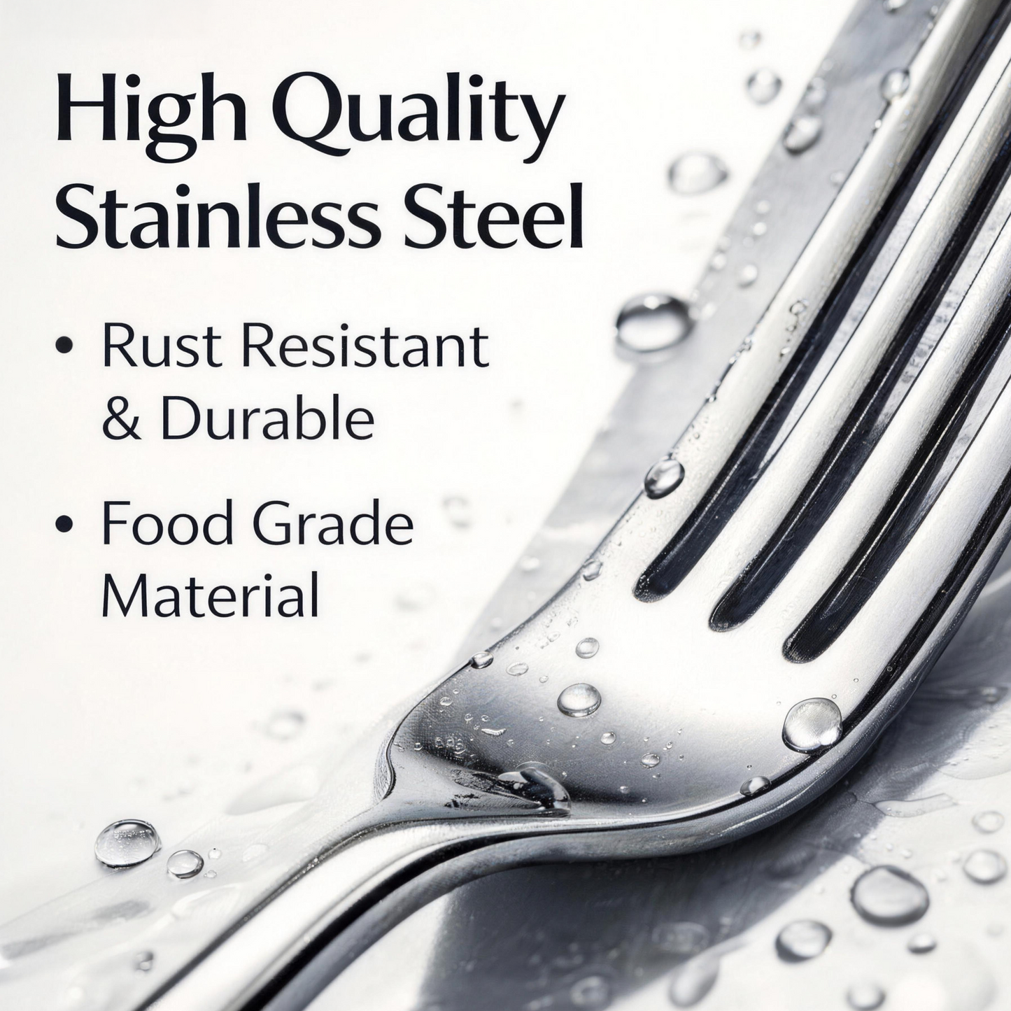 🍴 Premium Dinner Fork Set – 6 Stainless Steel Mirror Finish Forks for Everyday Dining