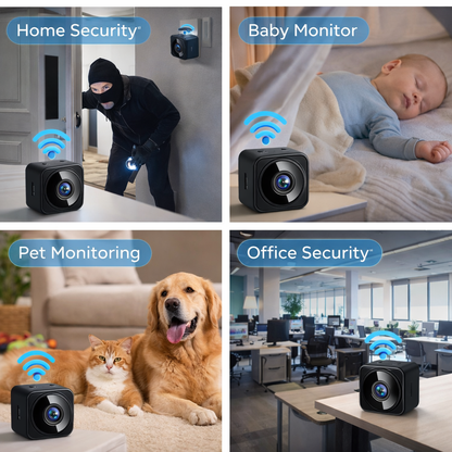 📷 Mini HD WiFi Security Camera – Night Vision, Wireless Monitoring & Motion Detection