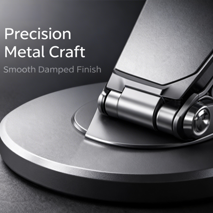 ⭐ 360° Rotating Tablet Stand – Foldable Aluminum Holder with Adjustable Viewing Angles