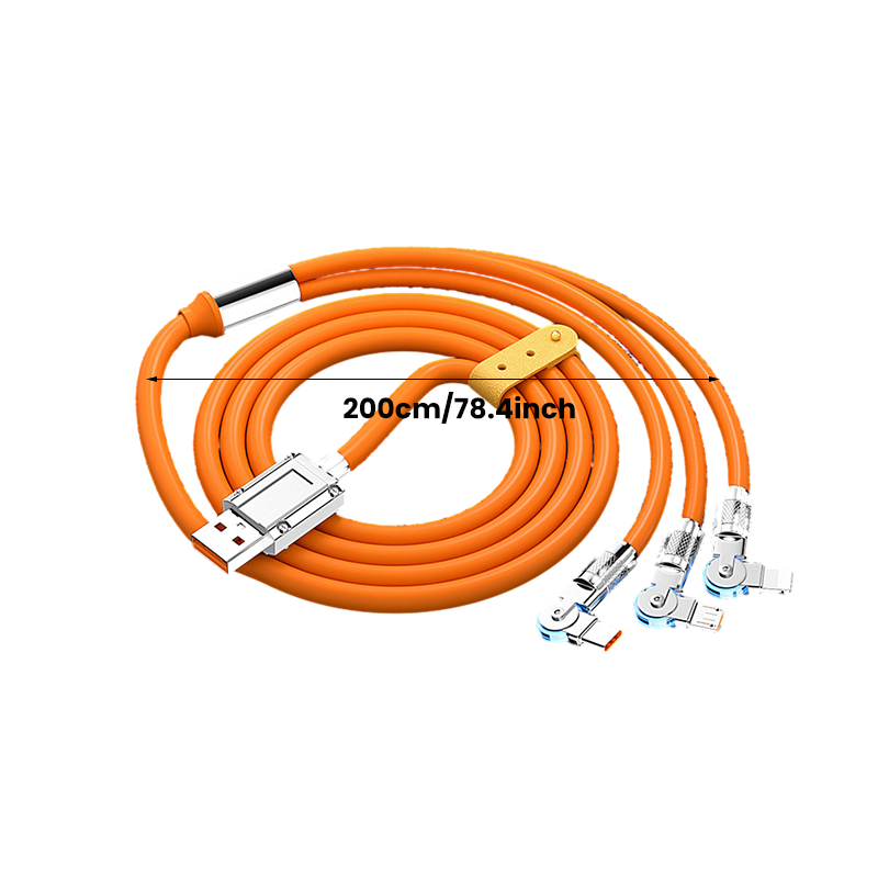 ⌛limited-time 50% off🔥120W 3 in 1 Rotating Elbow Fast Charging Data Cable⚡